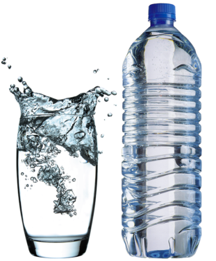 Water bottle and a full glass of water - Hydration for Seniors