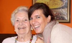 Grandma and daughter- Affordable Hearing Aids For Seniors