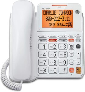 AT_T ATTL7612 ATT DECT 6.0 Corded Headset with Handset - Easy to Use Phones for Seniors