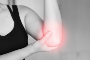 Inflammation and aching in the elbow joint