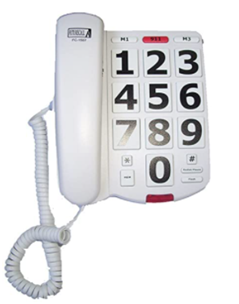 FUTURE CALL Big Button Corded Phone with 40dB Handset Volume