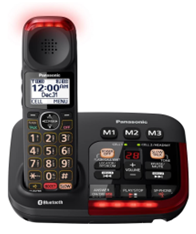 Panasonic KX-TGM430B Link2Cell Bluetooth Amplified Cordless Phone with Answering Machine