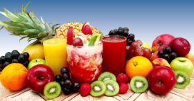 A rich array of different fruits and fruit juices