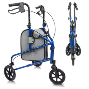 How To Choose Accessories for a Rollator - Check Features 6 VIVE HEALTH Lightweight Folding 3 Wheel Rollator - How to Choose a Rollator for Seniors