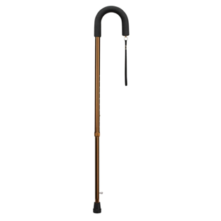 Offset Handle Walking Cane DMI Aluminum Walking Cane with Retractable Ice Tip & Foam Grip Handle