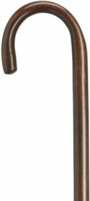 Unisex Round Nose Comfort Crook Cane - Wooden Crook Handle Canes