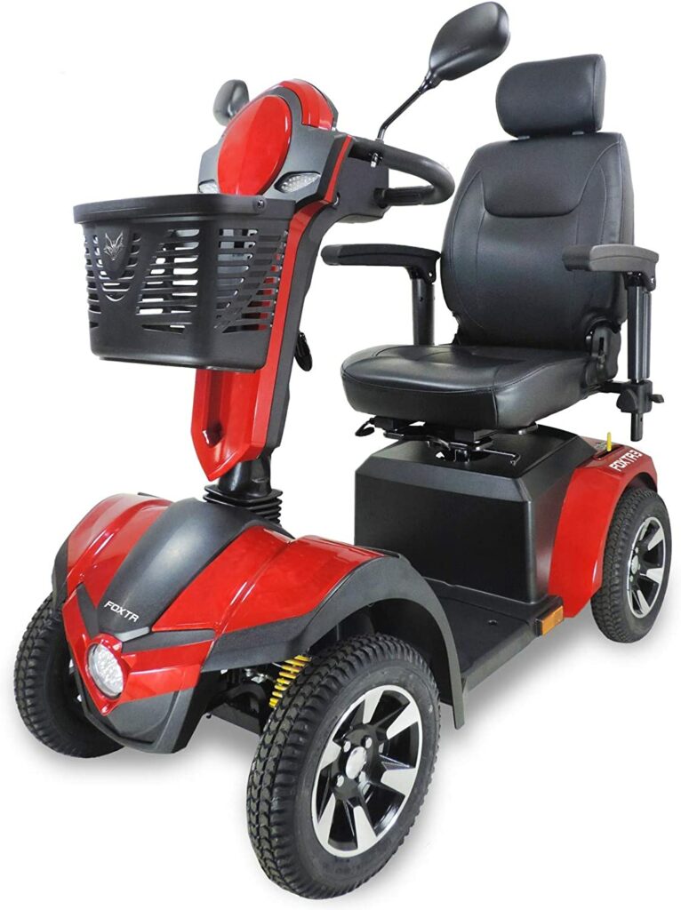 FOXTR 3 HEAVY DUTY 4-WHEEL MOBILITY SCOOTER - Top Rated Mobility Scooters