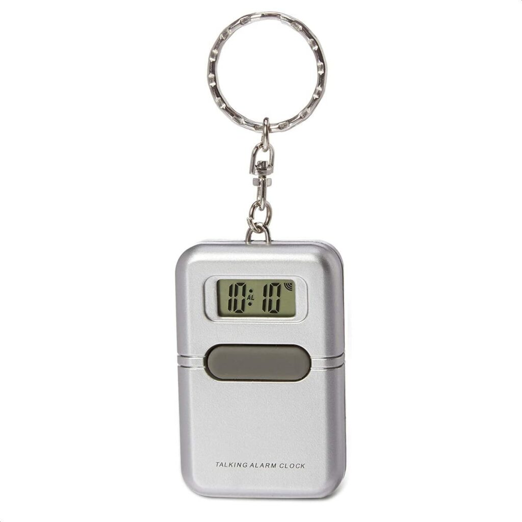 NADOBA Talking Clock Keychain Alarm For Blind and Visually Impaired - The Best Talking Products for the Visually Impaired