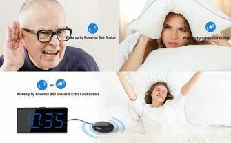 MESQUOOL Alarm Clock for the Hearing Impaired