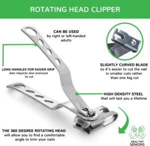 Rotating head nail clipper
