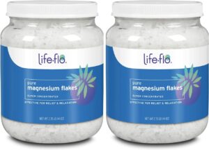 LIFE-FLO Pure Magnesium Flakes Magnesium Chloride Brine from Zechstein Seabed - Different Forms of Magnesium Supplements