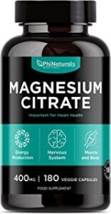 PHI NATURALS Magnesium Citrate - Magnesium Supplement Benefits