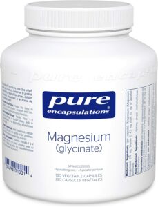 PURE ENCAPSULATIONS Magnesium (Glycinate) Supplement - Different Forms of Magnesium Supplements