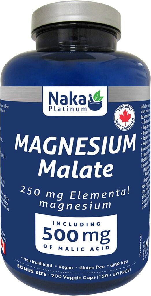 Different Forms of Magnesium Supplements – What Forms are Best? 8 NAKA PLATINUM Magnesium Malate 250 Of Elemental Magnesium plus 500 mg of Malic Acid - Different Forms of Magnesium Supplements
