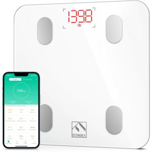 FITINDEX Bluetooth Body Fat Scale, Smart Wireless Digital - Heart Health Tips for Seniors