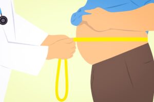 Doctor Measures Round the Protruding Abdomen of an Obese Man - Why Do Older People Sleep So Much