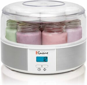 Euro Cuisine Yogurt Maker - 7 × 6 oz - Digital - Make Homemade Probiotics