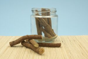 Sticks of Liquorice Root in a Jar -Herbal Remedies for Inflammation