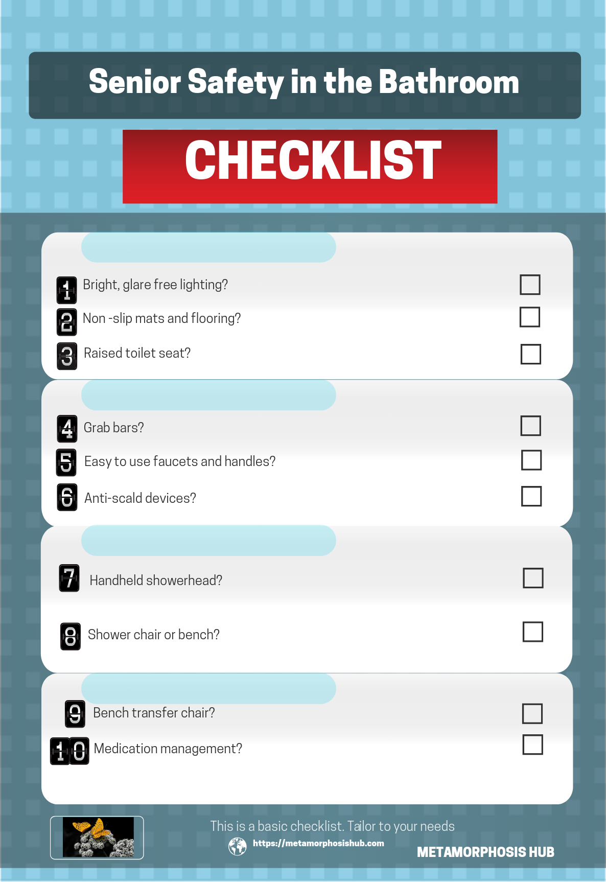 Why is Senior Safety in the Bathroom Important? -Facts 4 Senior Safety in the Bathroom Checklist