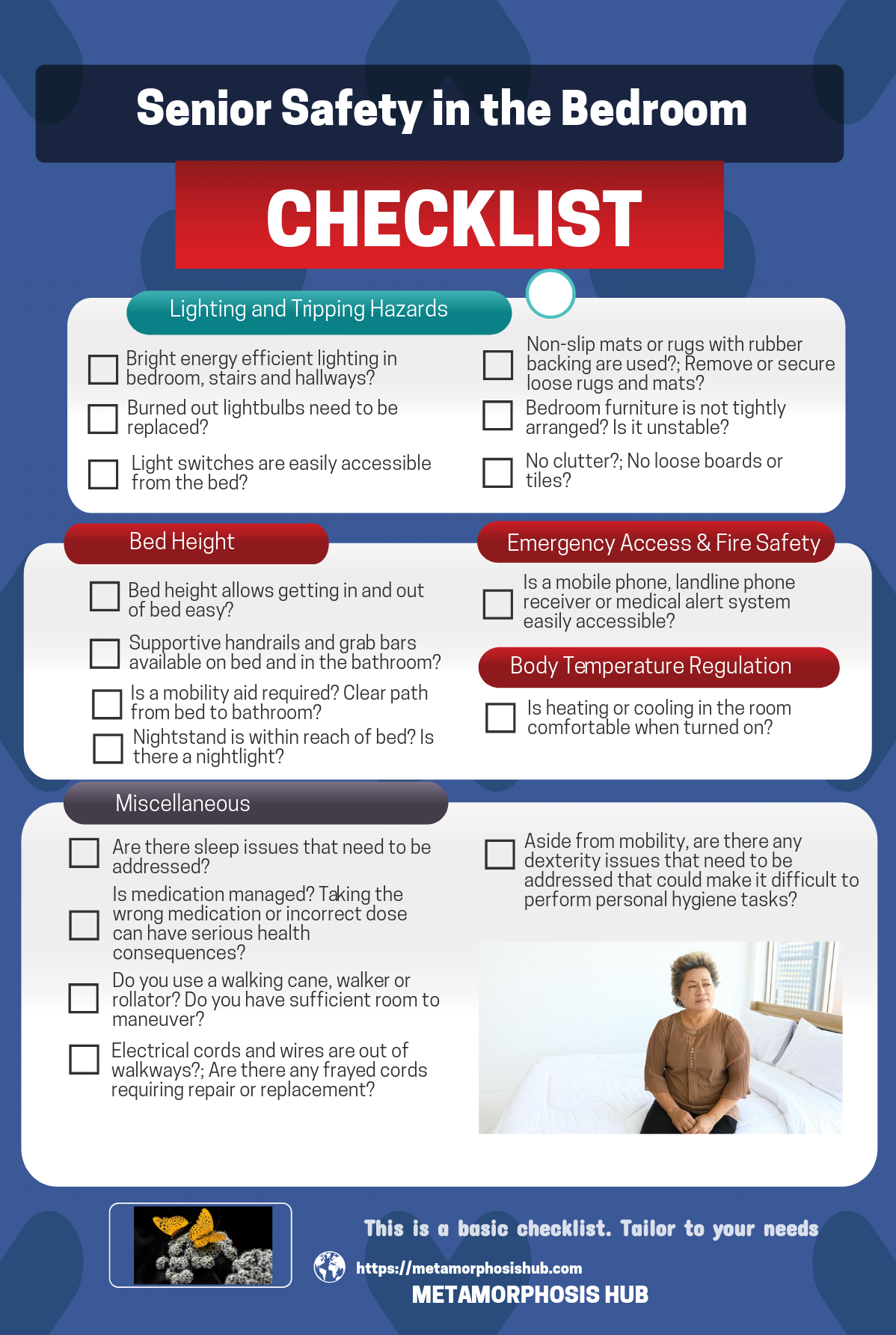 Senior Safety in the Bedroom - Checklist