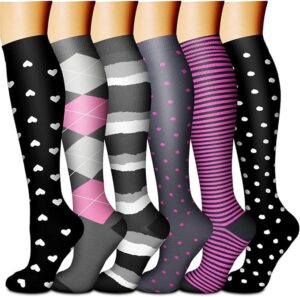 CharmKing Stylish Compression Socks for Women