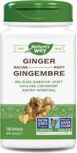 Natures-Way-Ginger-Root-Gastrointestinal-Discomfort - Main Causes of Stomach Bloating