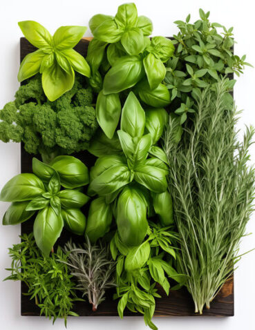 mediterranean-herbs-including-basil-thyme-oregano-rosemary-sage-and-pepper-isolated-on-white - Natural Herbal Remedies Uses