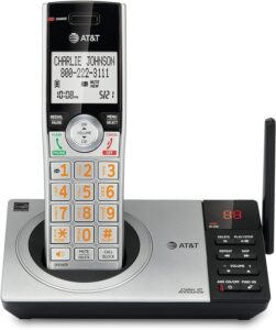 AT&T DECT 6.0 Expandable Cordless Phone with Answering System - Amplified Cordless phones for Seniors