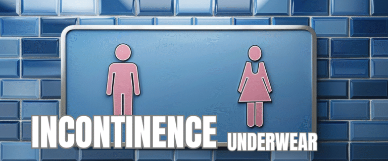 Bright and modern sign indicating toilet for men and women - Protective Incontinence Underwear