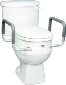 CAREX-HEALTH-Raised-Toilet-Seat-with-handles - Senior Safety in the Bathroom