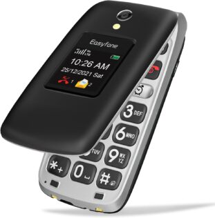 EASYFONE Prime A1 Pro 4G Flip Phone - Mobile Phones for the Hearing Impaired