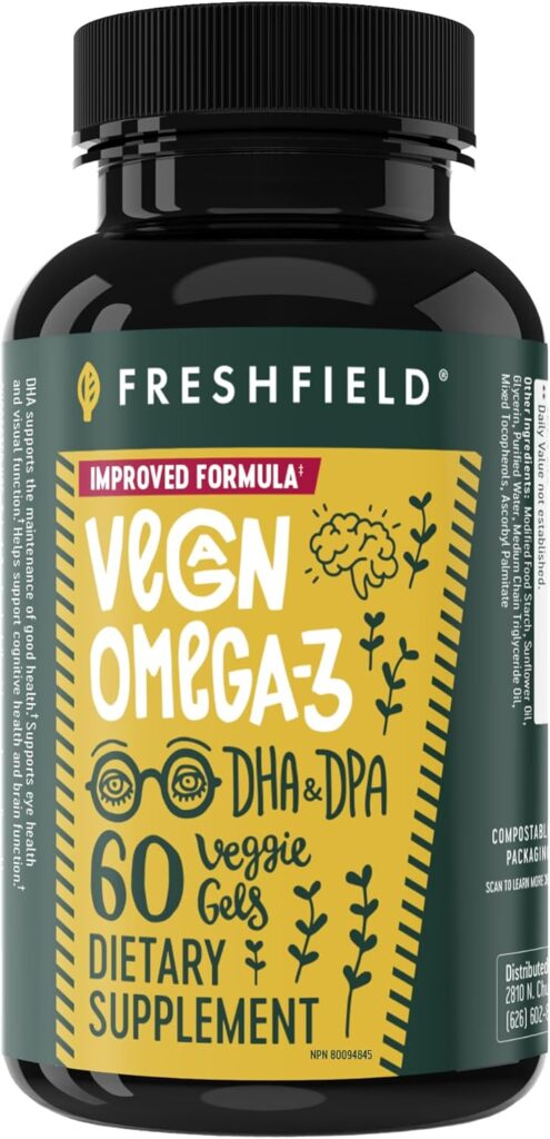 FRESHFIELD-Vegan-Omega-3-Plant-Based-Supports-Heart-Brain-Joint-Health - How to Boost Brain Power - 10 Spices That Help