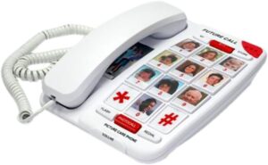 Future-Call FC-1007 Picture Care Phone with 40dB - Easy to Use phones for Seniors