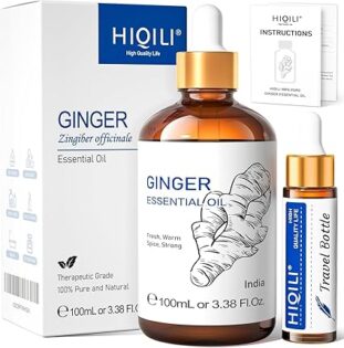 HIQILI Ginger Essential Oil - Essential Oils for Arthritis Pain