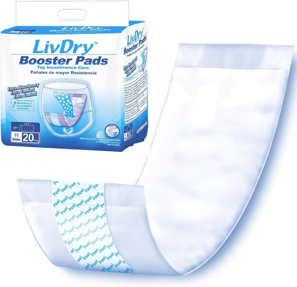 LIVDRY Unisex Incontinence Booster Pads - Protective Incontinence Underwear