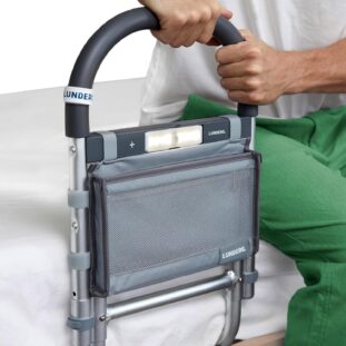 Senior Safety in the Bedroom - What are the Risks? 3 LUNDBERG-Bed-rails-for-Seniors-with-motion-light-and-storage-pocket - Senior Safety in the Bedroom