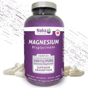 NAKKA Magnesium Biglycinate Complex-200mg - Leg Cramps in Seniors