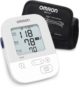 OMRON Silver Blood Pressure Monitor Upper Arm Cuff - Naturally Lower Blood Pressure