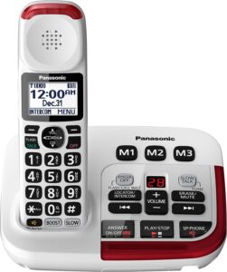Panasonic KXTGM470W Dect_6.0 1-Handset Landline Telephone - Top Cordless Phones for Seniors