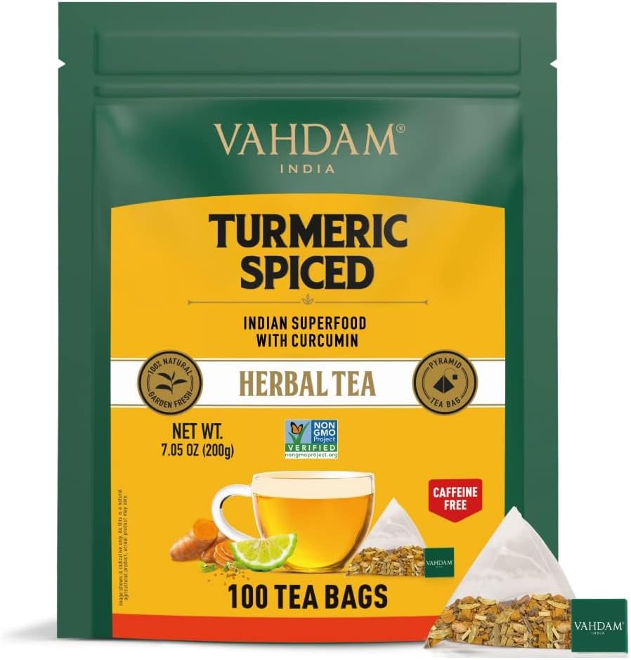 VAHDAM-Turmeric-Spice-Herbal-Tea - How to Use the Power of 5 Herbal Teas for Arthritis Relief