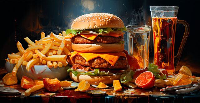 Large set of different fast food - 7 Ways How Junk Food Affects Your Health