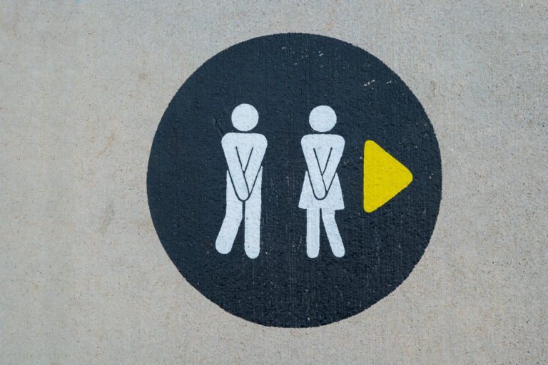 Restroom icon signage - How to Calm an Overactive Bladder