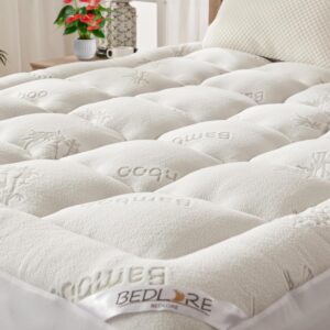 BEDLORE Queen Mattress Topper Viscose Derived from Bamboo - Choose The Best Mattress for Back Pain