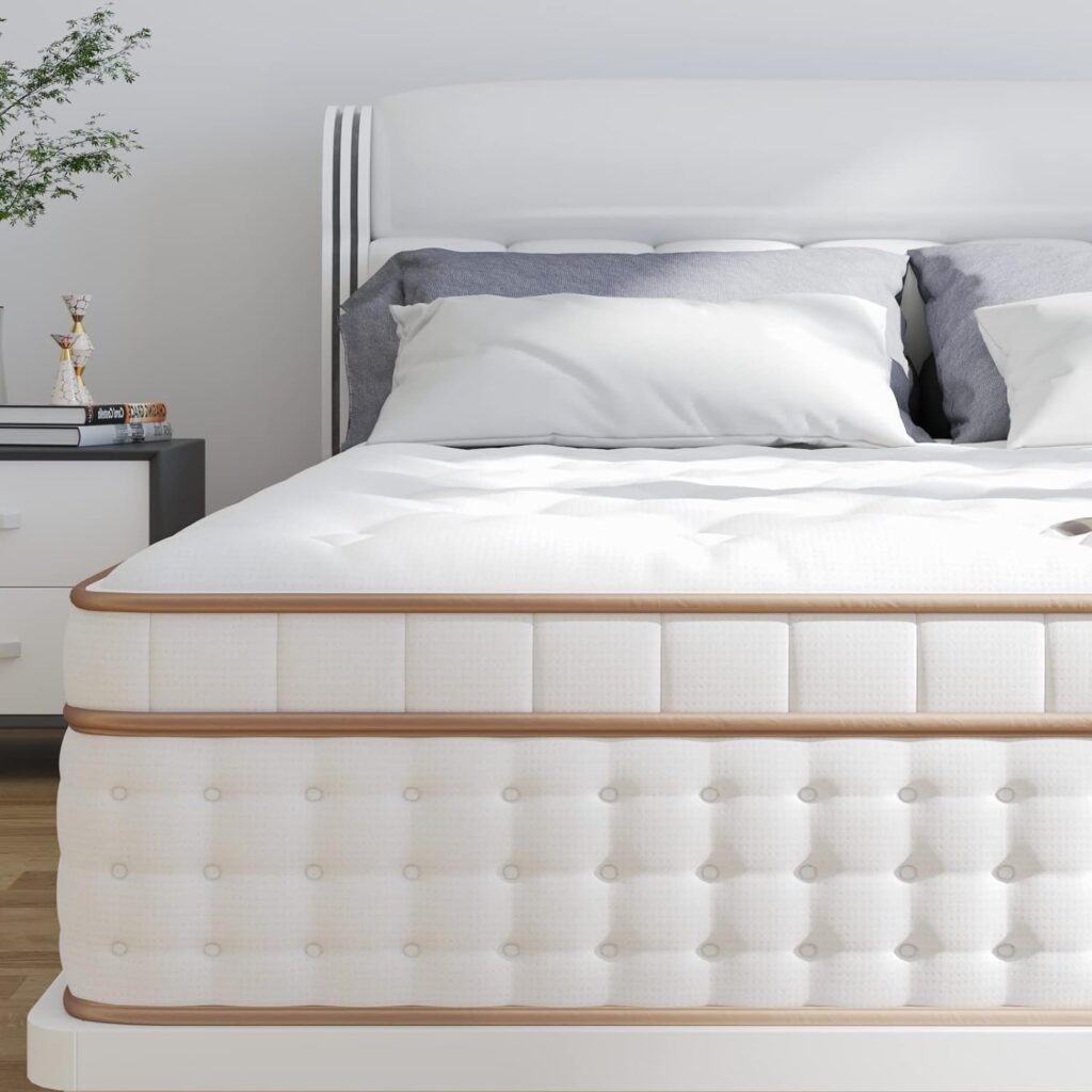 BedStory-Queen-Mattress-12-Inch-Gel-Memory-Foam-Mattress-Queen-Size-Pocket-Spring-Hybrid-Mattress-in-a-Box - 7 Top Mattresses for Back Pain