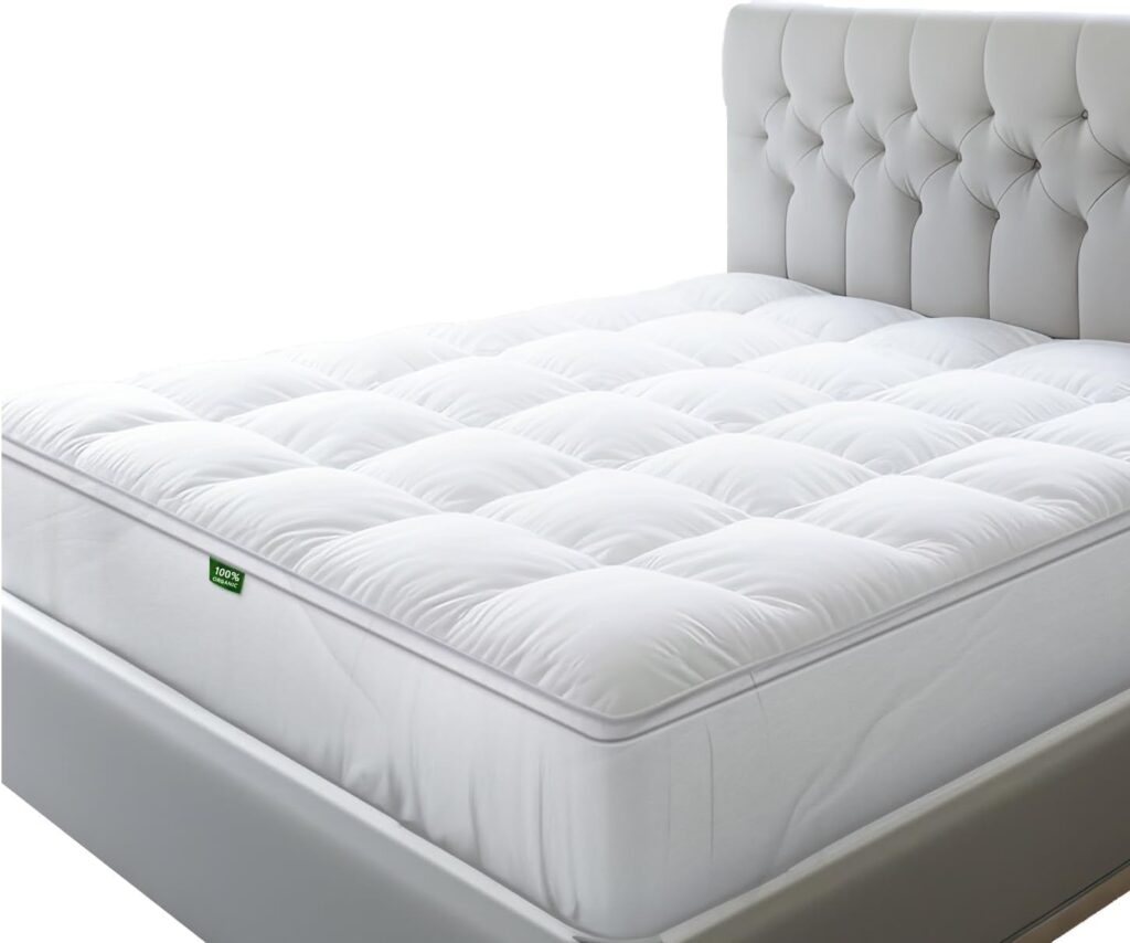 SLEEP MANTRA Pillow Top Mattress Topper Queen Size - Choose the Best Mattress for Back Pain