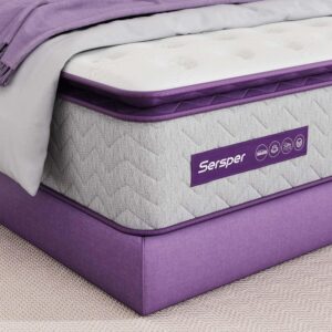 Sersper-12-Inch-Memory-Foam-Hybrid-Pillow-Top-Queen-Mattress - 7 Top Mattresses for Back Pain