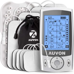 AUVON Dual Channel TENS Machine Unit Muscle Stimulator - 5 Popular Muscle Relaxing Devices