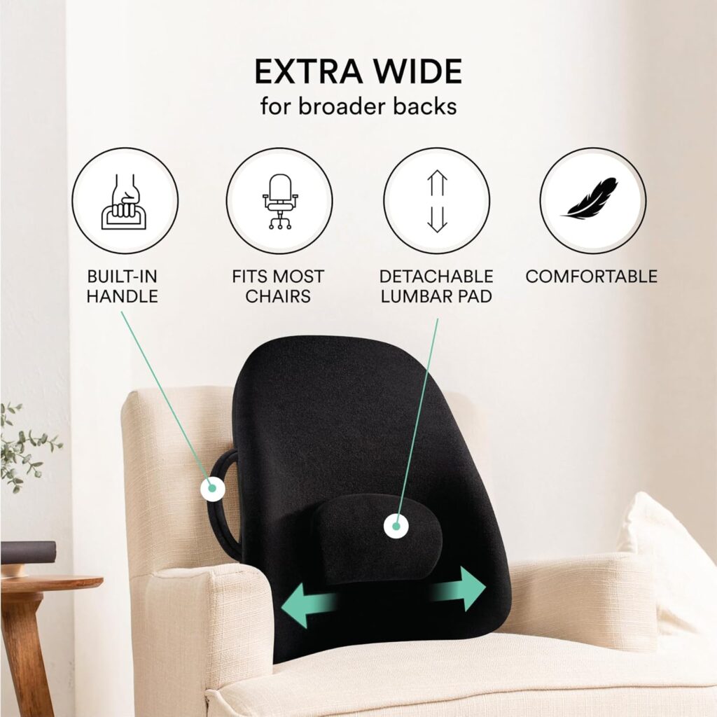 Discover 9 Exercises to Relieve Sciatica Pain 2 OBUSFORME Wideback Backrest Support - Discover 9 Exercises to Relieve Sciatica Pain