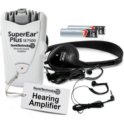 SUPEREAR PLUS SE7500 Personal Sound Amplifier (PSAP) for Adults - 6 Best Headphones for Seniors