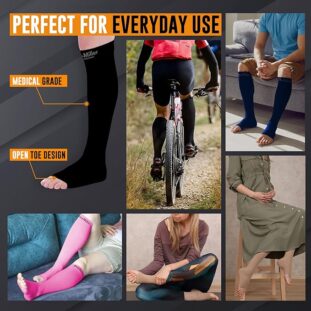 Compression Socks For Men or Women- Better Than Unisex? 5 DOC-MILLER-Open-Toe-Unisex-Compression-Socks - Compression Socks For Men or Women